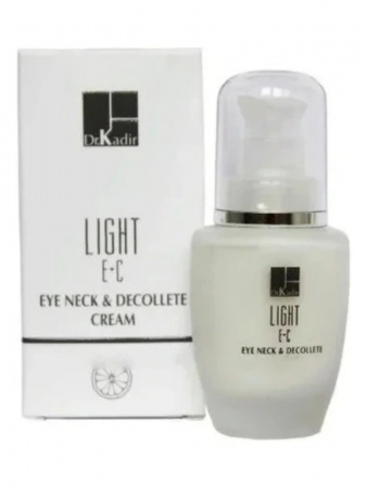 Крем для области вокруг глаз и шеи c витаминами Е+С Dr.Kadir Light E+C Eye Neck & Decolte Cream, 30 мл